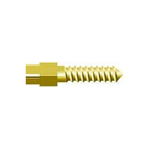 Screw Posts Golden plated Cylindrical Cross Head Refill S6, lead free alloy, 12 Screw Posts