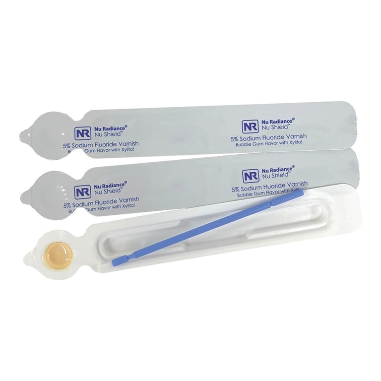 Nu Shield Fluoride Varnish 0.4g Unit Dose Packets 100/Box Net32