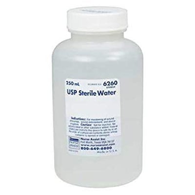 Nurse Assist Irrigation Sterile Water - 250 ml Bottle