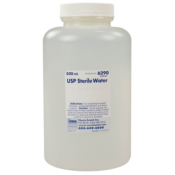 Nurse Assist Irrigation Sterile Water - 500 ml Bottle