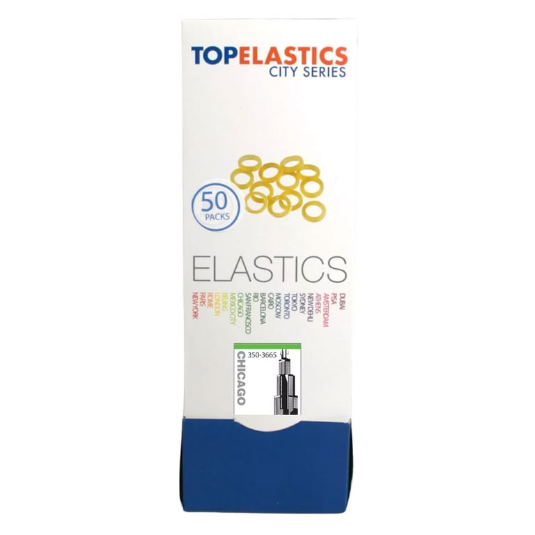 TOP ELASTICS City Series Chicago Latex Elastics, 