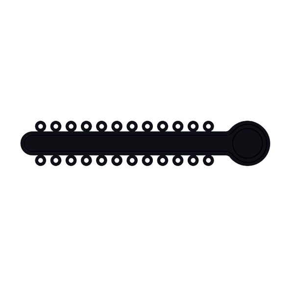 TOP STICKS Orthodontic Elastic Ligature Ties, Black, 1008 Ties/Pk. 42 sticks with 24 ties each