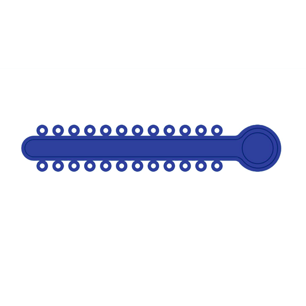 TOP STICKS Orthodontic Elastic Ligature Ties, Blue, 1008 Ties/Pk. 42 sticks with 24 ties each