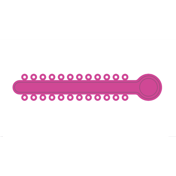 TOP STICKS Orthodontic Elastic Ligature Ties, Hot Pink, 1008 Ties/Pk. 42 sticks with 24 ties each
