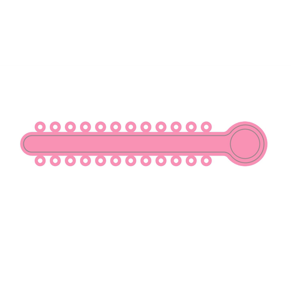 TOP STICKS Orthodontic Elastic Ligature Ties, Light Pink, 1008 Ties/Pk. 42 sticks with 24 ties