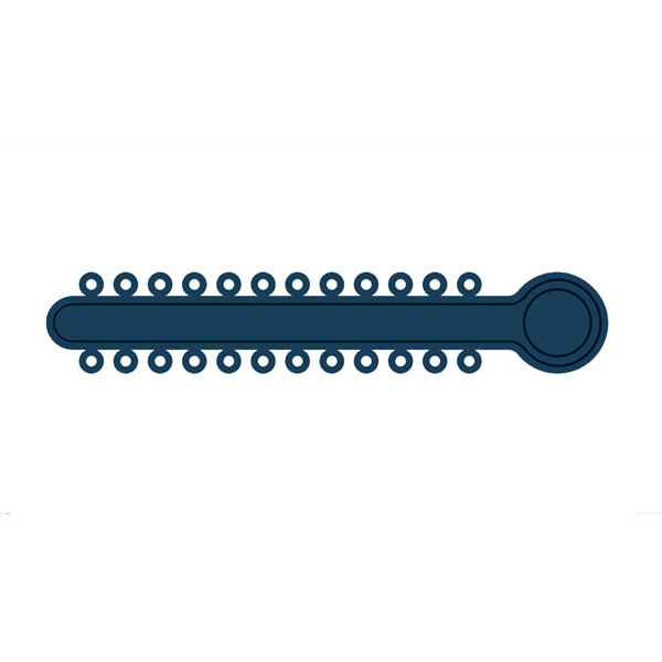 TOP STICKS Orthodontic Elastic Ligature Ties, Navy, 1008 Ties/Pk. 42 sticks with 24 ties each