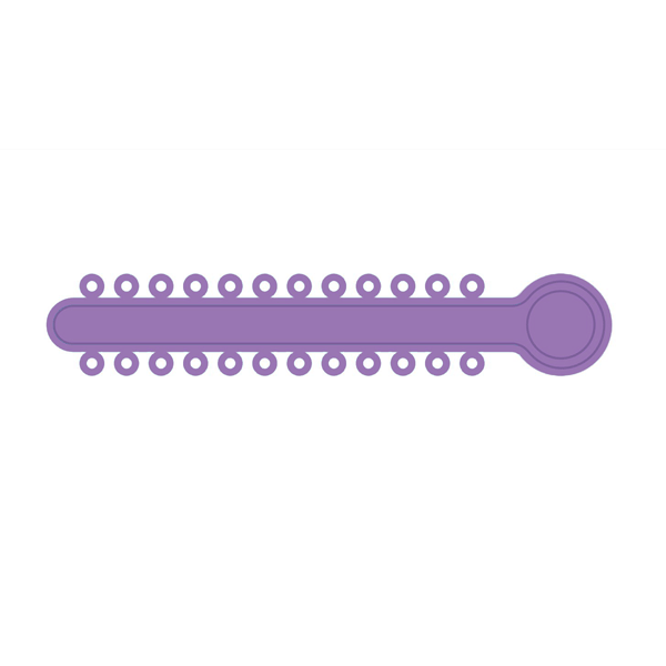 TOP STICKS Orthodontic Elastic Ligature Ties, Pearl Violet, 1008 Ties/Pk. 42 sticks with 24 ties
