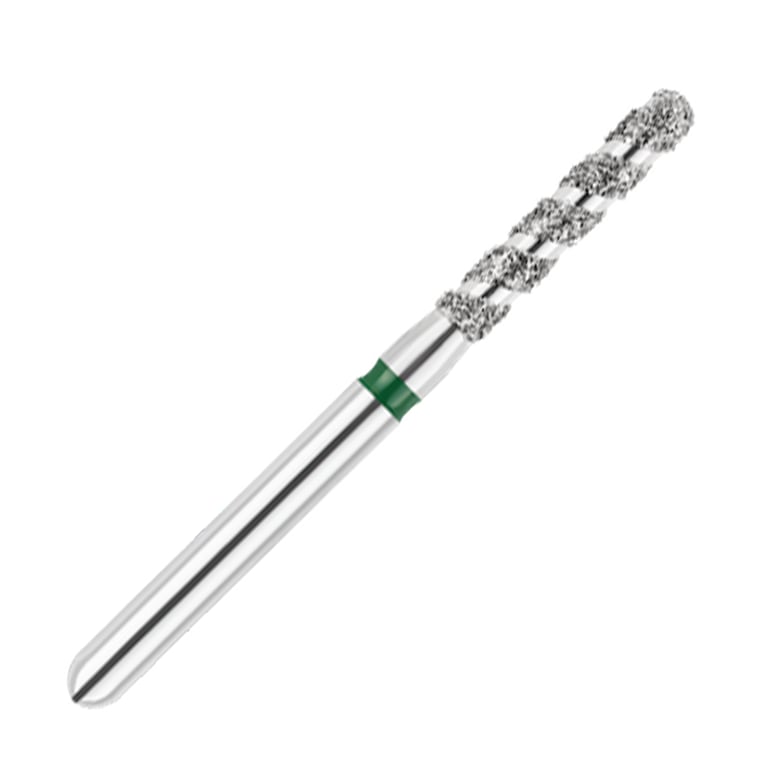 ODS Turbo ODS Spiralkool FG #881T.014 Coarse Grit Round End Cylinder Diamond Turbo Cutting Bur