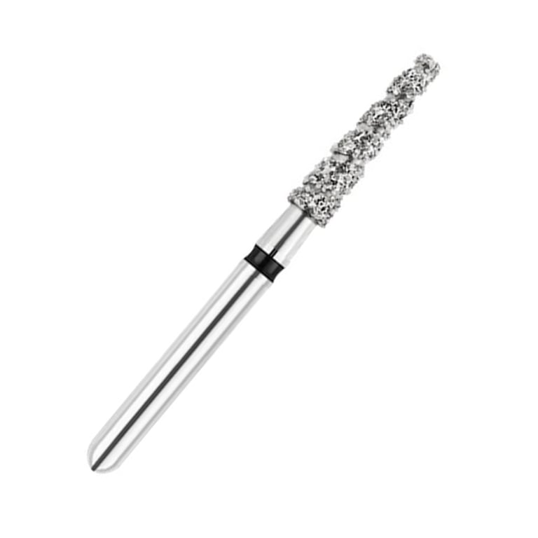 ODS Turbo ODS Spiralkool FG #847T.018 Super Coarse Grit Flat End Taper Diamond Turbo Cutting Bur