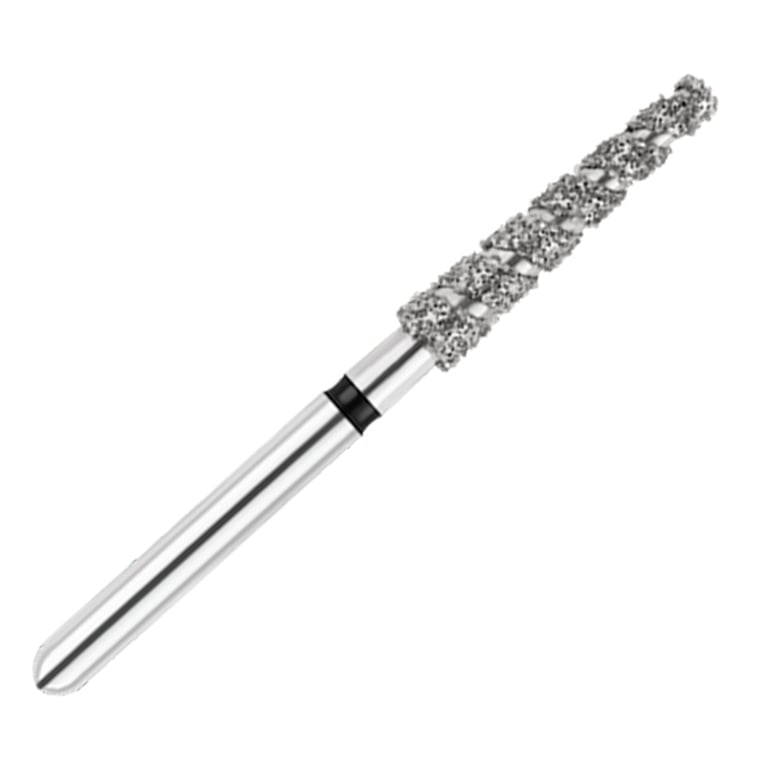 ODS Turbo ODS Spiralkool FG #848T.020 Super Coarse Grit Flat End Taper Diamond Turbo Cutting Bur