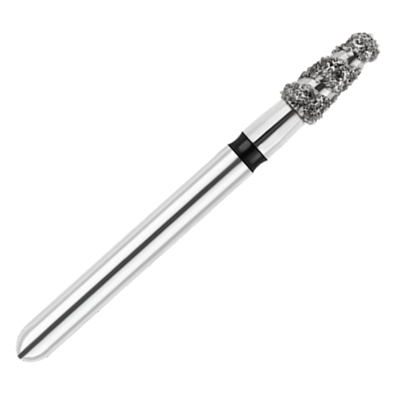ODS Turbo ODS Spiralkool FG #849T.018 Super Coarse Grit Round End Taper Diamond Turbo Cutting Bur