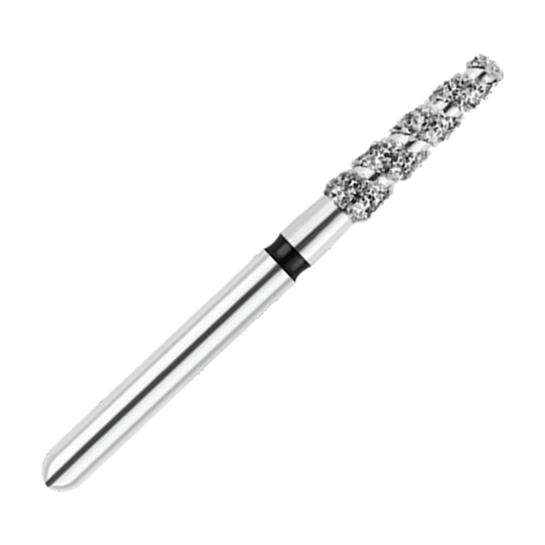 ODS Turbo ODS Spiralkool FG #854T.018 Super Coarse Grit Round End Taper Diamond Turbo Cutting Bur