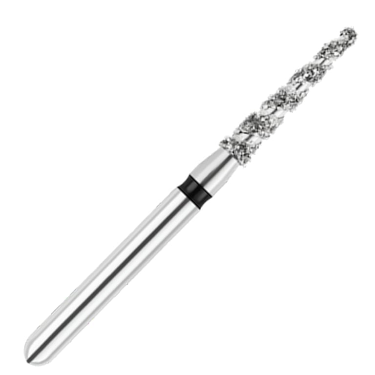 ODS Turbo ODS Spiralkool FG #856T.014 Super Coarse Grit Round End Taper Diamond Turbo Cutting Bur