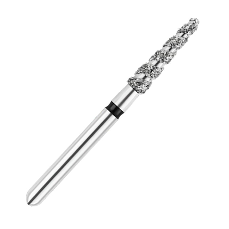 ODS Turbo ODS Spiralkool FG #856T.018 Super Coarse Grit Round End Taper Diamond Turbo Cutting Bur