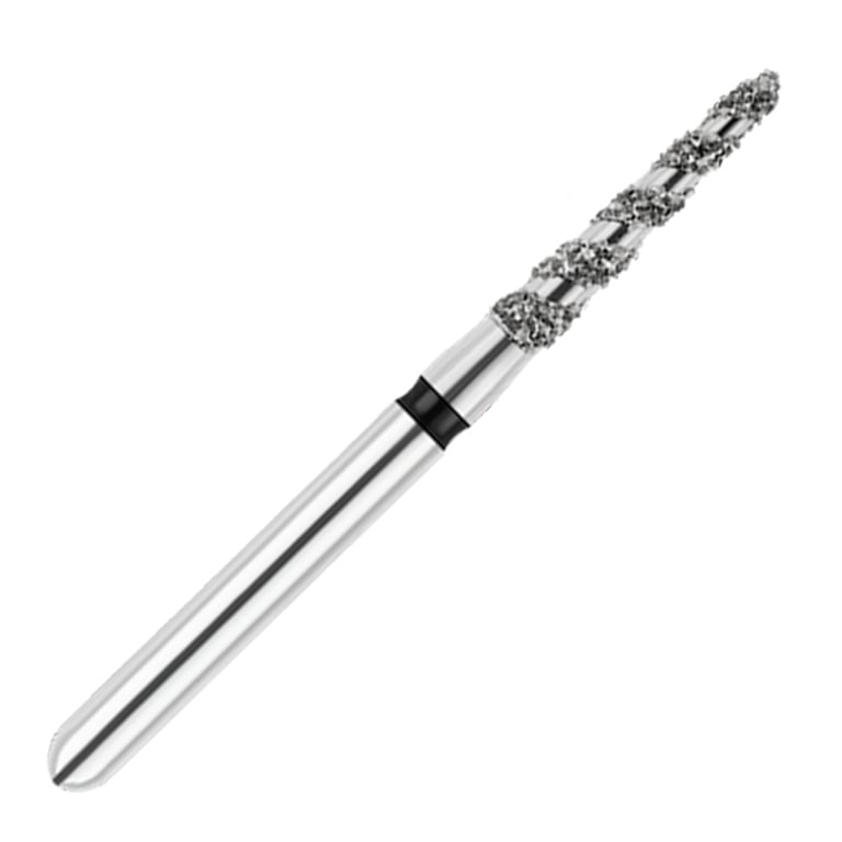 ODS Turbo ODS Spiralkool FG #878KT.014 Super Coarse Grit Pointed Taper Diamond Turbo Cutting Bur