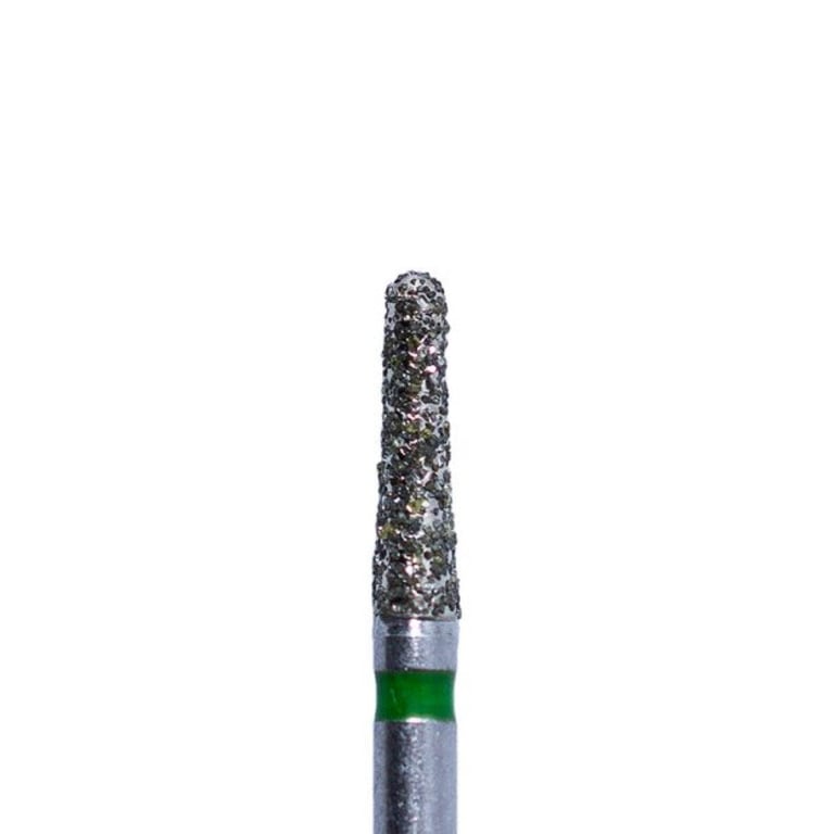 ODS Precision FG #855L.018 Coarse Grit Round End Taper Diamond Burs, 10/Pk. Head diameter : 1.8mm