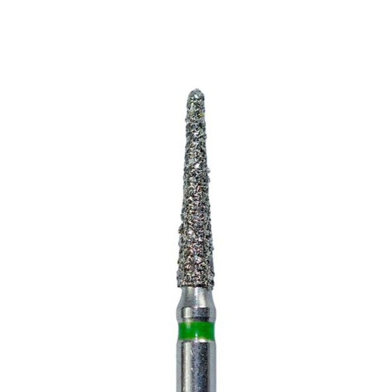 ODS Precision FG #858.015 Coarse Grit Needle Shaped Diamond Burs, 10/Pk. Head diameter : 1.5mm