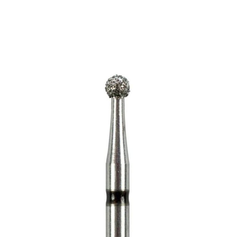 ODS Precision FG #801.016 Super Coarse Grit Round Diamond Burs, 10/Pk. Head diameter : 1.6mm