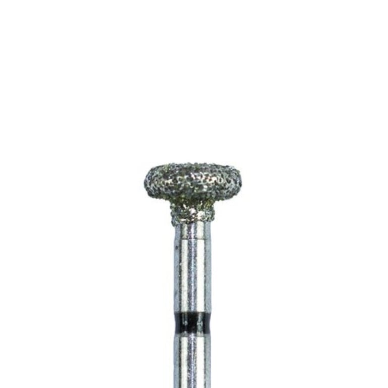 ODS Precision FG #909.042 Super Coarse Grit Wheel Shaped Diamond Burs, 10/Pk. Head diameter : 4.2mm
