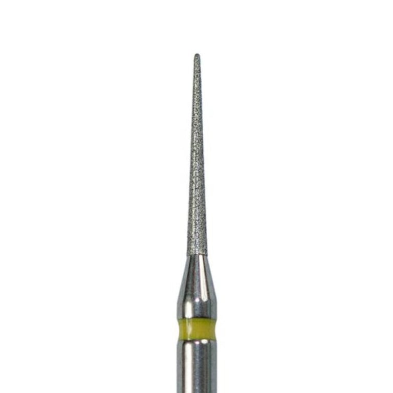 ODS Precision FG #858.010 Super Fine Grit Needle Shaped Diamond Burs, 10/Pk. Head diameter : 1.0mm