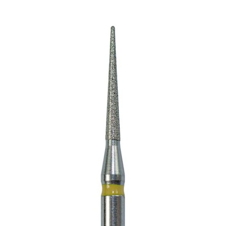 ODS Precision FG #858.012 Super Fine Grit Needle Shaped Diamond Burs, 10/Pk. Head diameter : 1.2mm