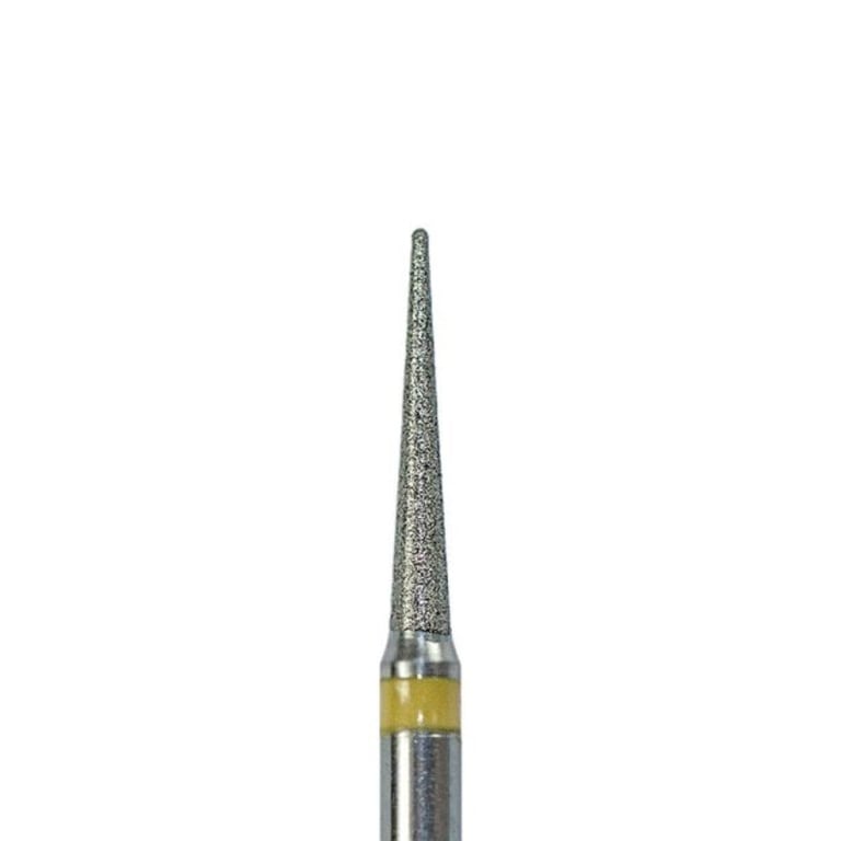 ODS Precision FG #858.015 Super Fine Grit Needle Shaped Diamond Burs, 10/Pk. Head diameter : 1.5mm