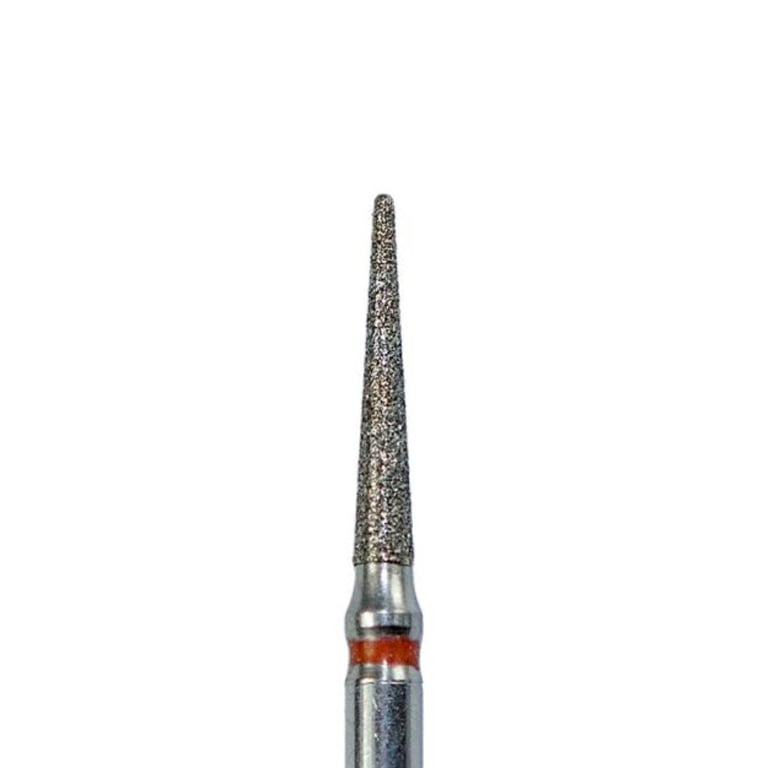 ODS Precision FG #858.015 Fine Grit Needle Shaped Diamond Burs, 10/Pk. Head diameter : 1.5mm