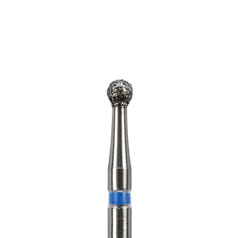 ODS Precision FG #802.018 Medium Grit Round with Collar Diamond Burs, 10/Pk. Head diameter : 1.8mm