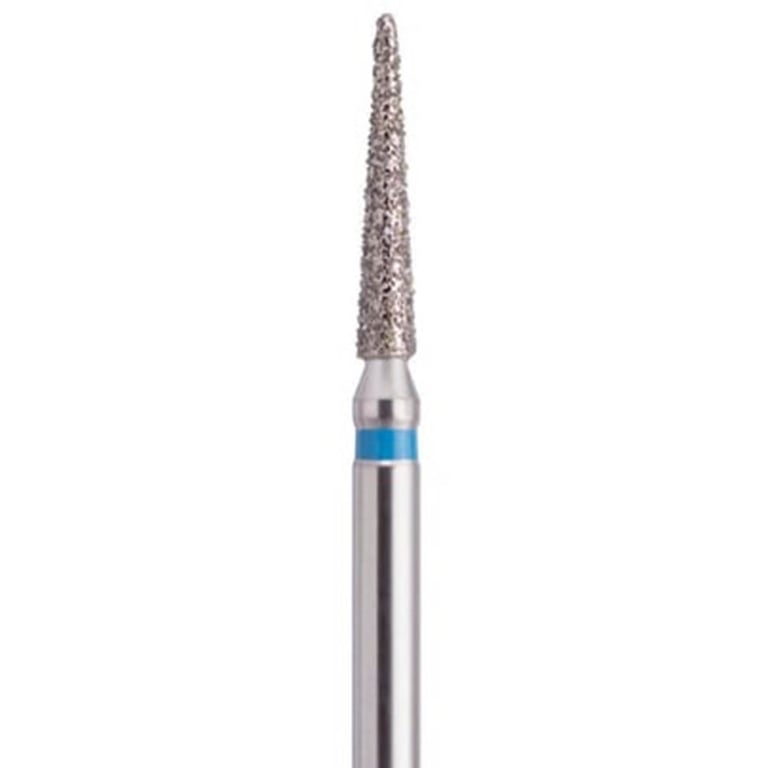 ODS Precision FG #859.010 Medium Grit Needle Shaped Diamond Burs, 10/Pk. Head diameter : 1.0mm
