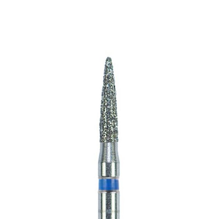 ODS Precision FG #861.012 Medium Grit Flame Shaped Diamond Burs, 10/Pk. Head diameter : 1.2mm