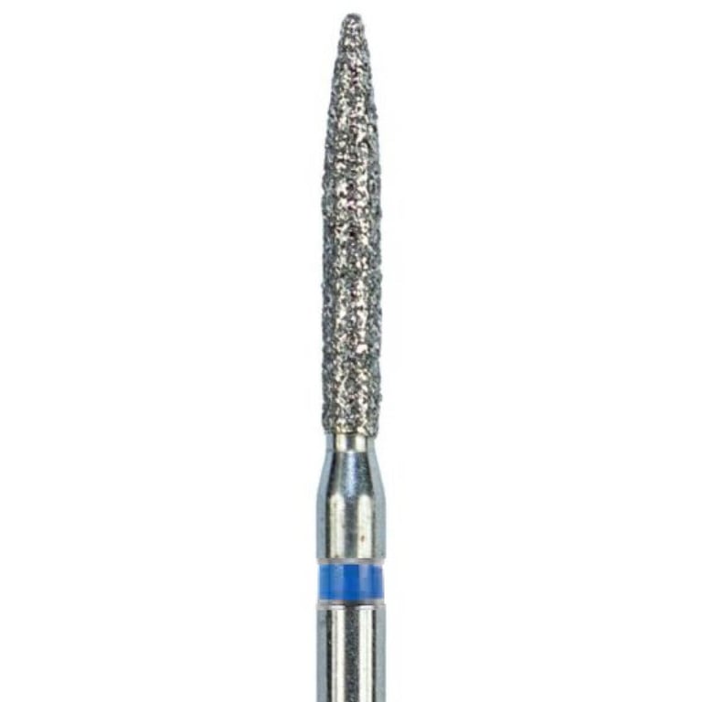 ODS Precision FG #863.014 Medium Grit Flame Shaped Diamond Burs, 10/Pk. Head diameter : 1.4mm