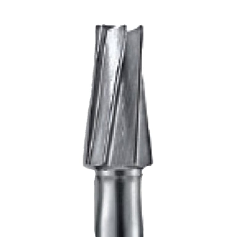 ODS Precision HP #169L Tapered Flat End Carbide Bur, 5/Pk. Designed for precise cutting and smooth