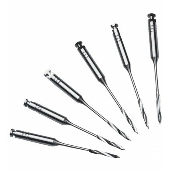 ODS Peeso Reamers 28mm, #1 Short, Stainless Steel, 6/Pk. Latch-type RA drills used to remove