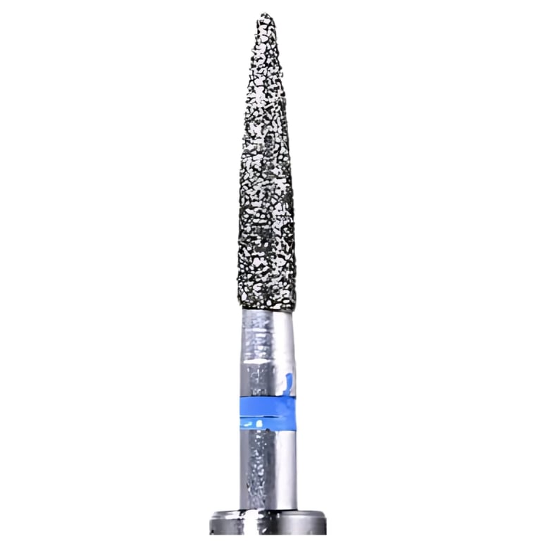 ODS Precision FG #862.016 Medium, Flame Shaped Diamond Bur,10/Pk. Featuring a precision-centered