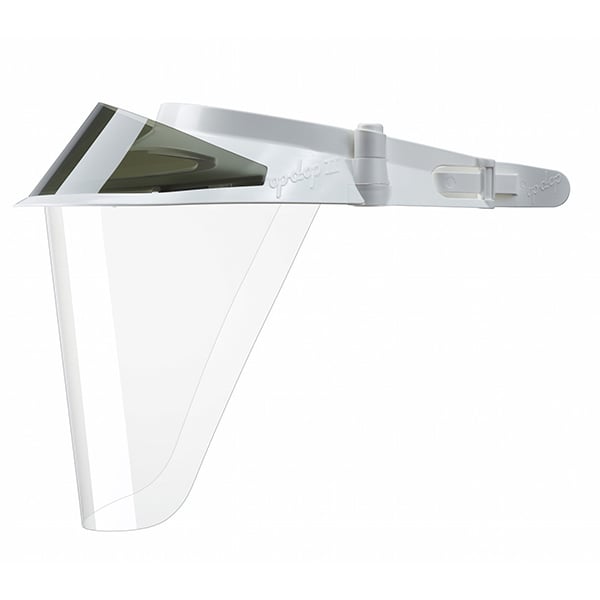 Op-d-Op II White Visor Shield Kit - 1 Visor, 3 Shields, 1 Mini-Shield and 1 Light-Cure Filter