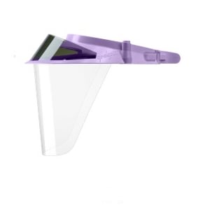 Op-d-Op II Visor Shield Kit, Violet. 1 Visor, 3 Shields, 1 Mini-Shield and 1 Light-Cure Filter