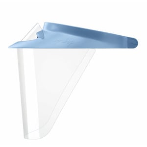 Op-d-Op Shield Kit - Blue. 1 Medium Visor, 3 Surgical Size Shields, 1 Mini-Shield and Light-Cure