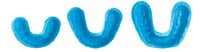Centrays Small Single Arch Fluoride Trays (Upper White, Lower Blue), Package of 100 Trays