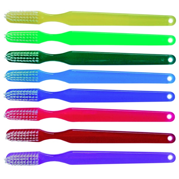 Oraline Adult Rainbow Toothbrush, 41 Tuft Soft, 8 Assorted Colors