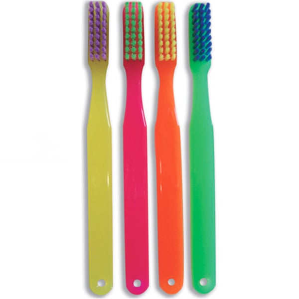 Oraline Child Neon Toothbrush, 27 Tuft Soft, 4 Color Mix, 72/cs