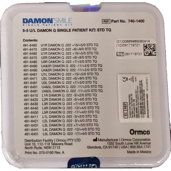 Damon 5-5 U/L Q Single Patient Kit: Std Tq. 1/Kit