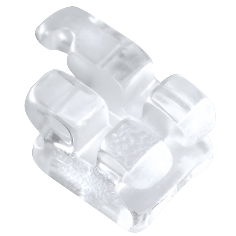 Ortho Shop America Starlight Sapphire Brackets, Mini MBT 0.018" with Hook 3/4/5, Clear, 20Pk