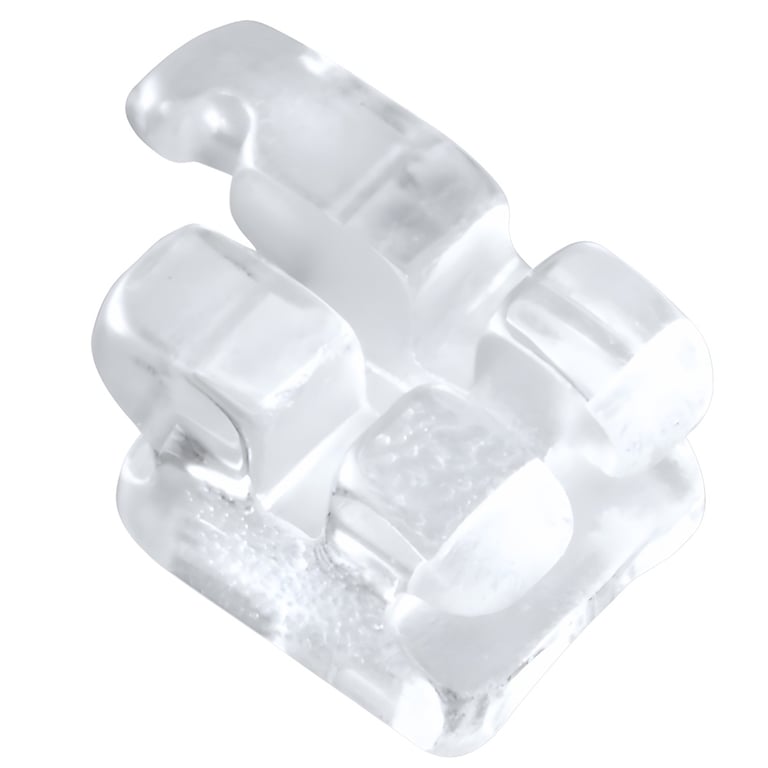 Ortho Shop America Starlight Sapphire Brackets, Mini MBT 0.022" with Hook 3/4/5, Clear, 20Pk