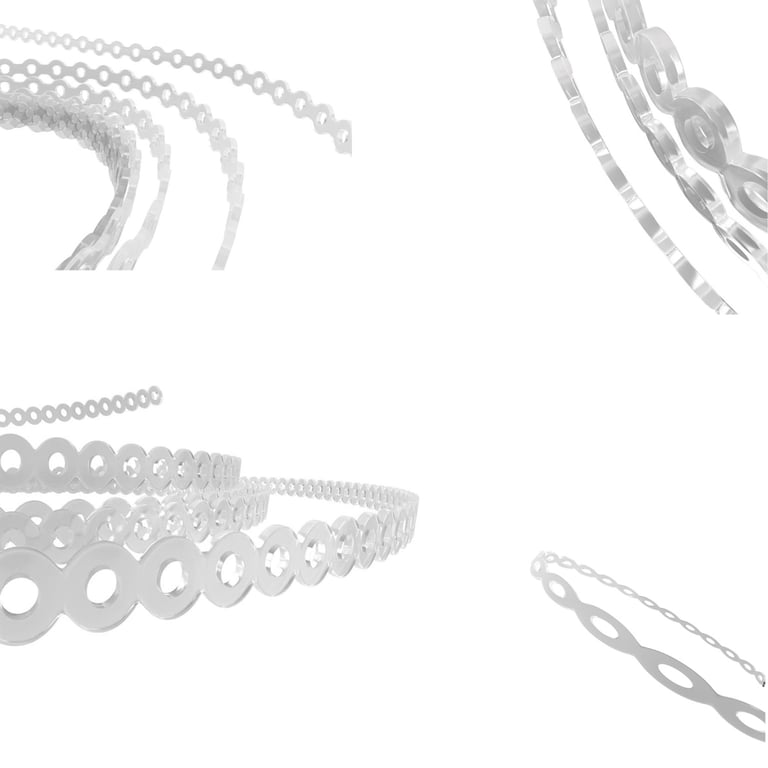 Ortho Shop America 8ft AirChain Ultra Thin Memory Chain, Short, Clear, 1/Pk. Features latex-free