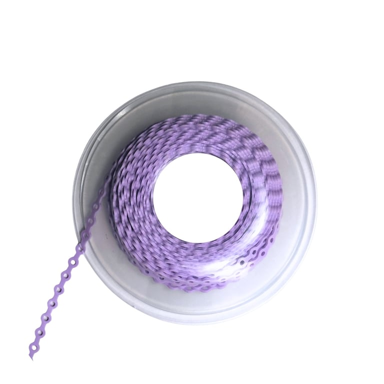 Ortho Shop America 15ft Polyurethane Elastomeric Power Chain, Long, Lavender, 1/Pk. Features