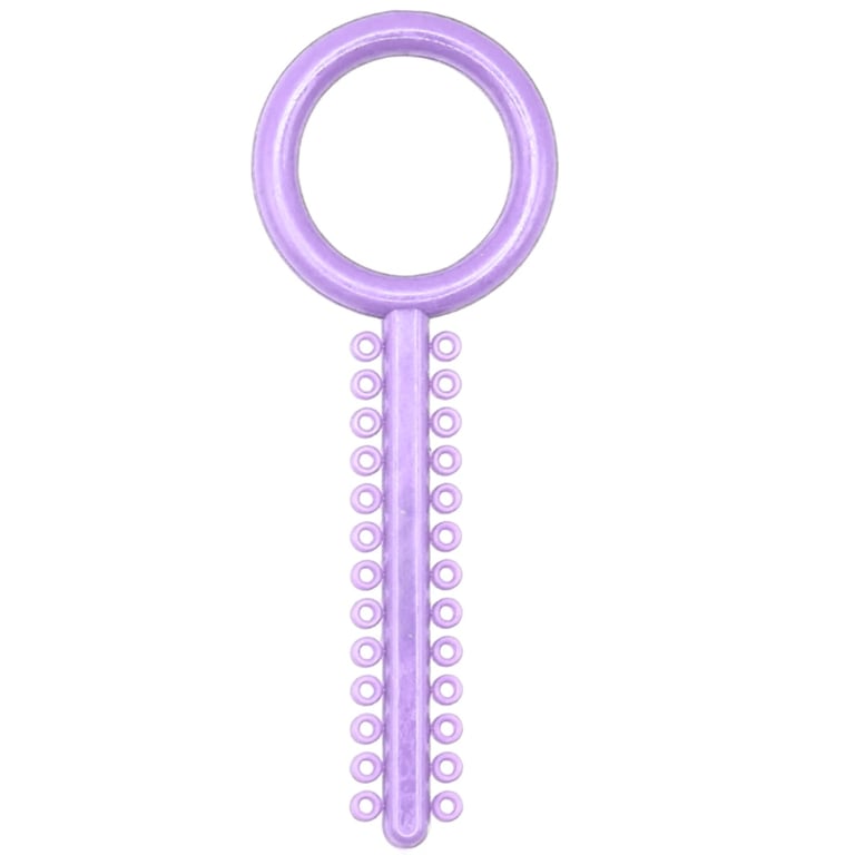 Ortho Shop America 0.120" ⌀ Elastic Ligature Ring Ties, Lavender, 1040/Pk. Made from medical-grade