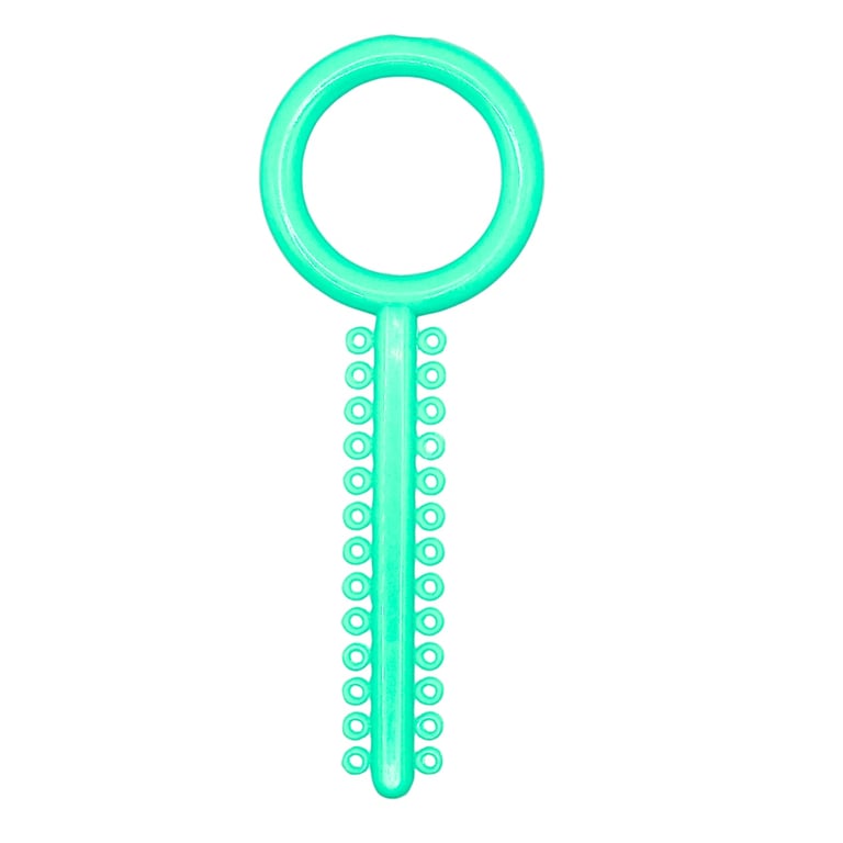 Ortho Shop America 0.120" ⌀ Elastic Ligature Ring Ties, Mint Green, 1040/Pk. Made