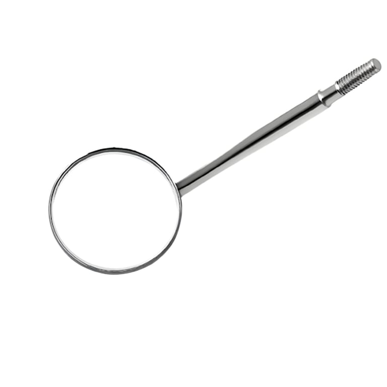 Ortho Shop America #5 Stainless Steel Mouth Mirror Head, Cone Socket, 12/Pk. Features 24mm