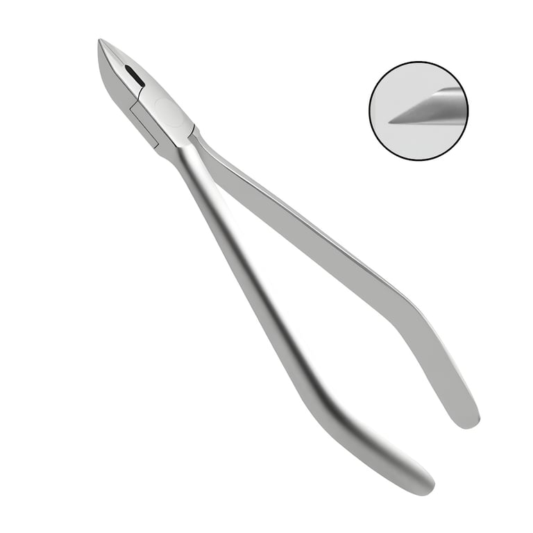 Ortho Shop America Stainless Steel Pin & Ligature Cutter, Long Handle, 1/Pk. Features standard