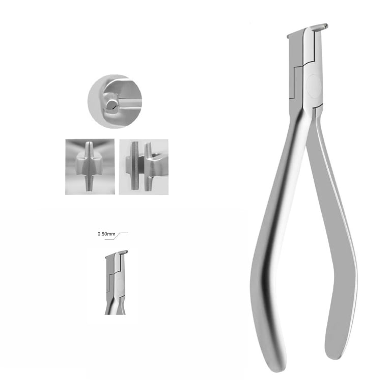 Ortho Shop America Stainless Steel 1/2mm Step Plier, 1/Pk. Designed with a double-sided offset